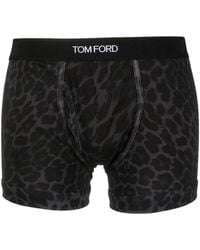 Tom Ford - Leopard-Print Boxers With Logo Waistband - Lyst
