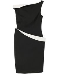 Rohe - Asymmetric Two-Tone Midi Dress - Lyst