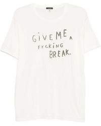 R13 - Lettering-Print T-Shirt - Lyst