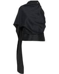 Rohe - One-Shoulder Scarf-Detail Top - Lyst