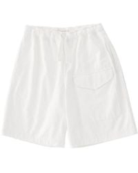 Studio Nicholson - Ikaria Flap-Pocket Drawstring Shorts - Lyst