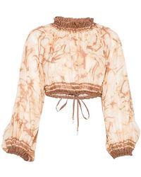 Zimmermann - Neutrals Tops - Lyst