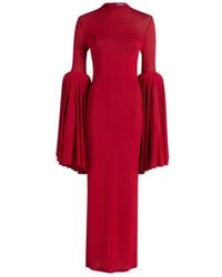 Jean Paul Gaultier - Pleated-Sleeve Long Dress - Lyst