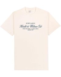 Sporty & Rich - H&W Club Cotton T-Shirt - Lyst