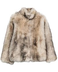 Salvatore Santoro - Zip-Up Faux-Fur Coat - Lyst