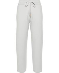 Moncler - Logo-Appliqué Knitted Joggers - Lyst