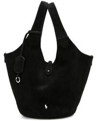 Ralph Lauren - Logo-Embroidered Suede Tote Bag - Lyst