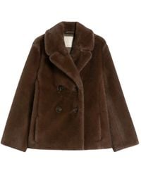 Max Mara - Double-Breasted Collar Jacket - Lyst