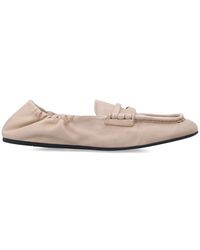 Miu Miu - Neutrals Loafers - Lyst