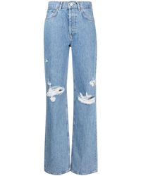 Anine Bing - Gio High-Rise Straight Jeans - Lyst