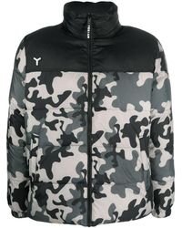 YES I AM - Camouflage-Print Reversible Padded Jacket - Lyst