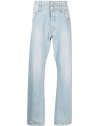 VTMNTS - Double-Layer Straight-Leg Jeans - Lyst