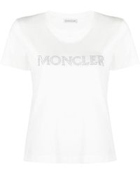 Moncler - Logo-Embellished Cotton T-Shirt - Lyst