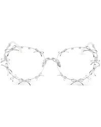 YVMIN - Bow Round-Frame Sunglasses - Lyst