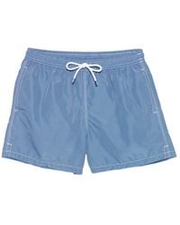 Fedeli - Drawstring Pattern Swim Shorts - Lyst