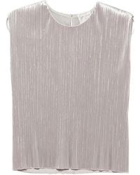 forte_forte - Plissé-Effect Sleeveless Top - Lyst