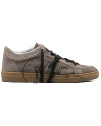 Santha - Love Cut Frayed Lace-Up Sneakers - Lyst