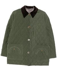 Blazé Milano - Quilted Corduroy-Collar Jacket - Lyst