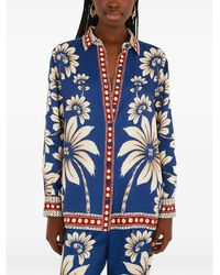 FARM Rio - Luna Collared Lenzing Ecovero Pajama Shirt - Lyst