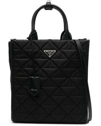 Prada - Re-nylon Quilted Tote Bag - Lyst