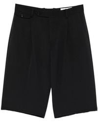 Tonywack - Pleated Frayed Tailored Shorts - Lyst