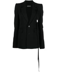 Ann Demeulemeester - Notched-Lapels Single-Breasted Blazer - Lyst