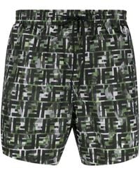fendi mens swim shorts