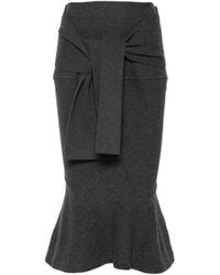 Jacquemus - The Fiocco Tie-Fastening Flounce-Hem Skirt - Lyst