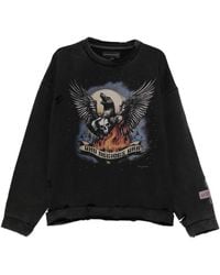 Who Decides War - Moon Graphic Distressed Sweatshirt - Lyst
