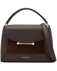 Strathberry - Small Mosaic Leather Suede Tote Bag - Lyst