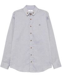 Vivienne Westwood - Orb-Embroidered Button-Down Shirt - Lyst