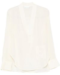 Victoria Beckham - Neutrals Tops - Lyst