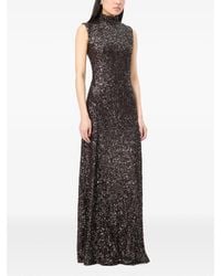 ROTATE BIRGER CHRISTENSEN - Sequins Flared Maxi Dress - Lyst