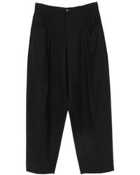 Tela - Pleated-Detail Cropped Trousers - Lyst