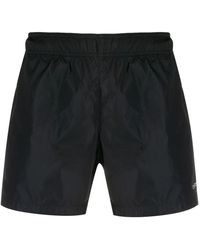 off white black swim shorts