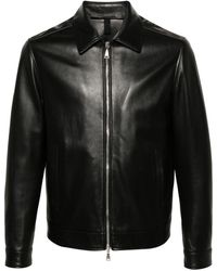 Tagliatore - Zip-Up Leather Jacket - Lyst