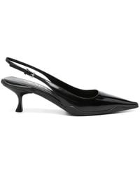 Prada - Pointed-Toe Slingback Pumps - Lyst