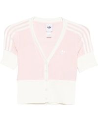 adidas - Short-Sleeve Cardigan - Lyst