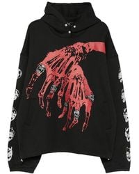 THUG CLUB - Graphic-Print Snap-Button Hoodie - Lyst