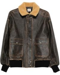 KHAITE - Leather Jacket Lambskin - Lyst