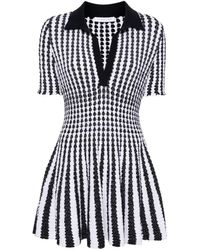 Antonino Valenti - Striped Seersucker Mini Dress - Lyst