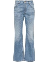 Chloé - Flared Denim Cropped Jeans - Lyst