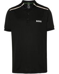 BOSS - X Matteo Berrettini Rubberised-Logo Polo Shirt - Lyst