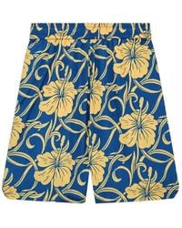 Drole de Monsieur - Hibiscus Floral Shorts - Lyst