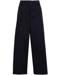 Closed - Pleat-Detail Cropped Trousers - Lyst