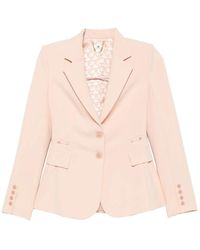 Elisabetta Franchi - Peak-Lapel Single-Breasted Blazer - Lyst