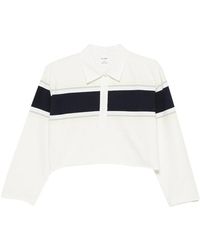 RE/DONE - Stripe-Detail Polo Top - Lyst