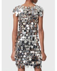 rivinda disc sequin slip dress