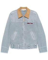 Marni - Contrast-Collar Zip-Fastening Jacket - Lyst