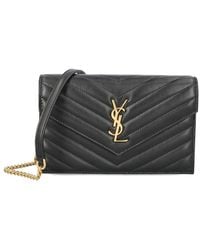 Saint Laurent - Mini Cassandre Quilted Cross Body Bag - Lyst